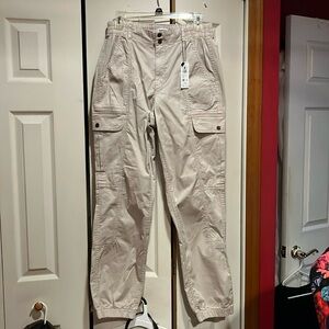Garage Beige Cargo Joggers NWT
